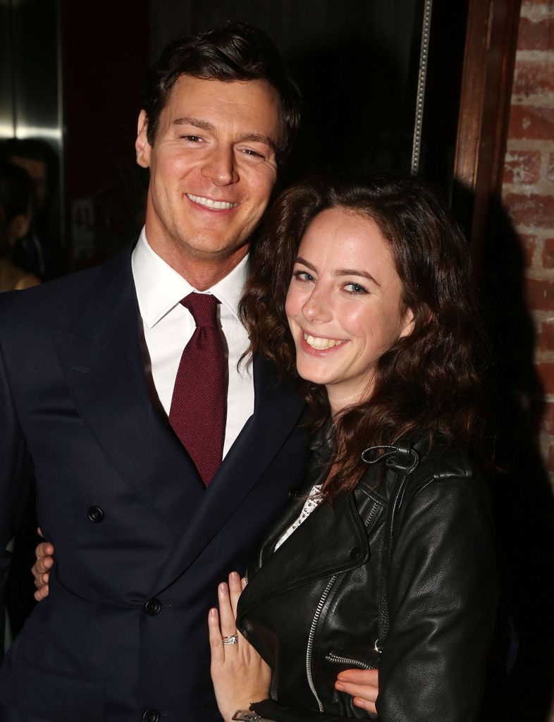 Benjamin Walker and wife Kaya Scodelario pose at the Opening Night of "American Psycho" on Broadway After Party at Stage 48 on April 21, 2016 in New York City
