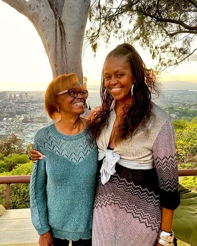 Michelle Obama and her late mom Marian Robinson 