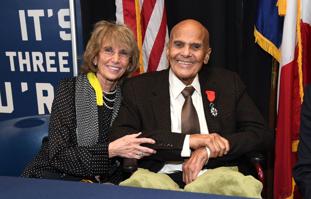 Harry Belafonte with wife Pamela Frank