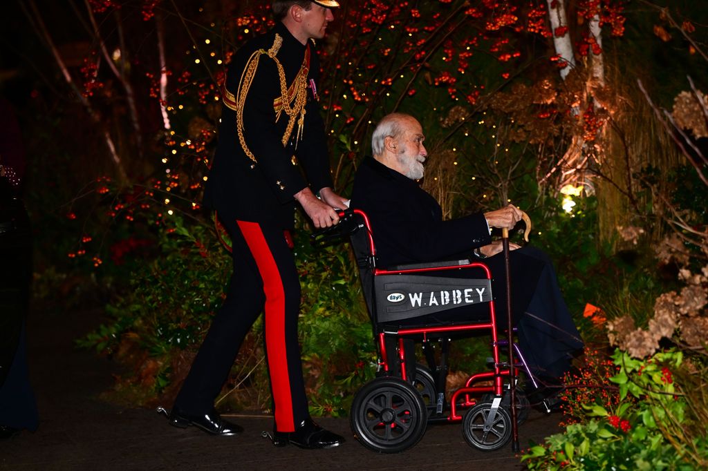 Prince Michael of Kent seen arriving at the Together at Christmas Carol Service