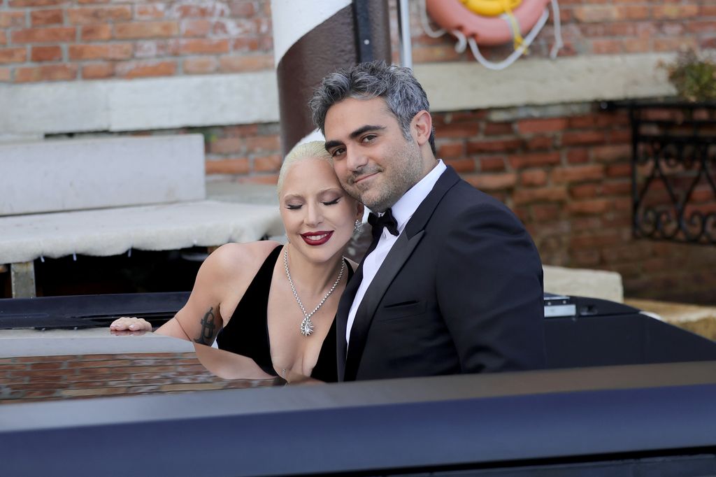 Lady Gaga and Michael Polansky at the 81st Venice International Film Festival