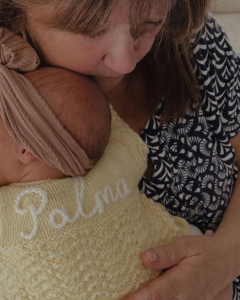 Michelle's mum Jackie with her granddaughter, Palma