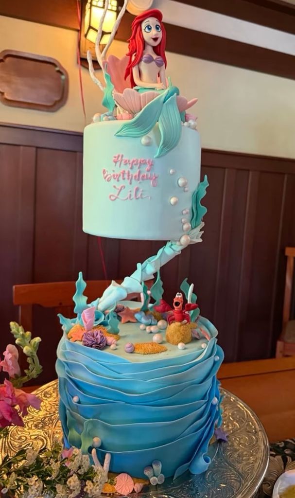 Princess Lilibet's mermaid birthday cake