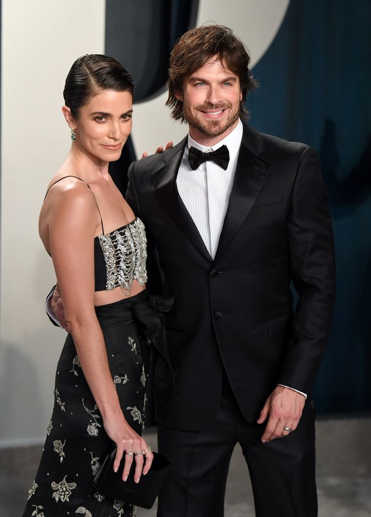 Nikki Reed and Ian Somerhalder attend the 2020 Vanity Fair Oscar Party hosted by Radhika Jones at Wallis Annenberg Center for the Performing Arts on February 09, 2020 in Beverly Hills, California