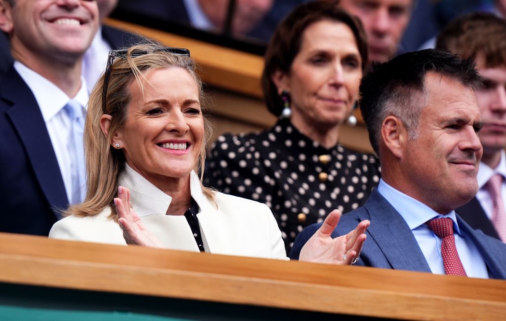 Gabby and Kenny Logan in the Royal Box