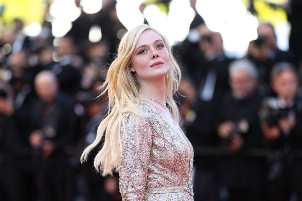 lle Fanning arrives for the screening of the film "The Mastermind" at the 78th edition of the Cannes Film Festival in Cannes