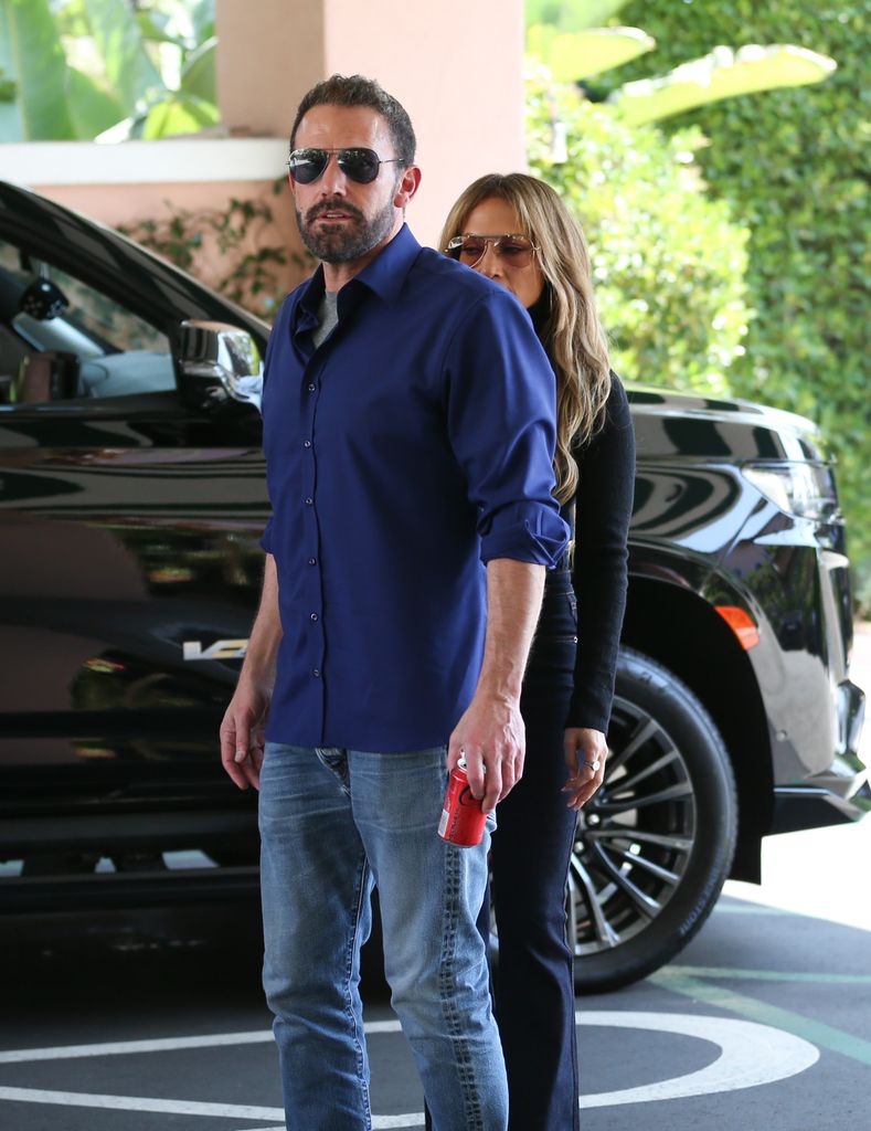 Ben Affleck and Jennifer Lopez are seen on September 14, 2024 in Los Angeles, California.