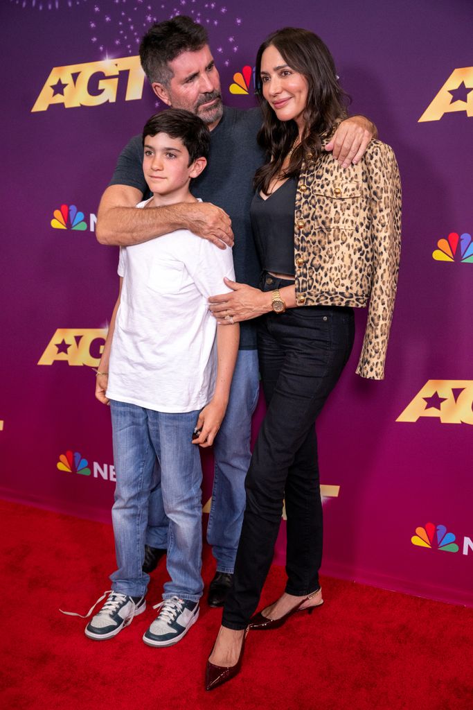 Television personality Simon Cowell, Eric Cowell and Lauren Silverman attend the "America's Got Talent" Season 19 Quarterfinals 4 Red Carpet at Hotel Dena on September 03, 2024 in Pasadena, California