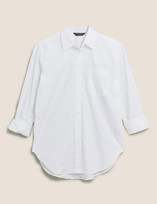 white marks and spencer shirt