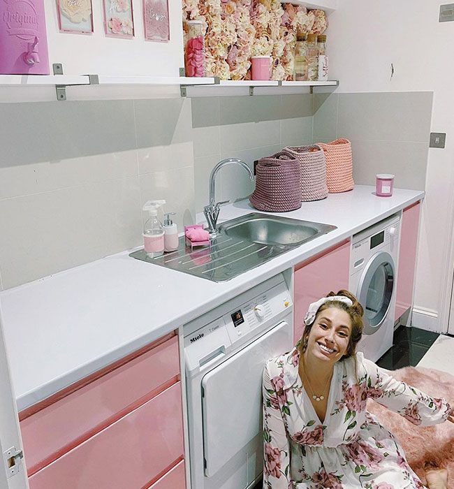 stacey solomon pink laundry
