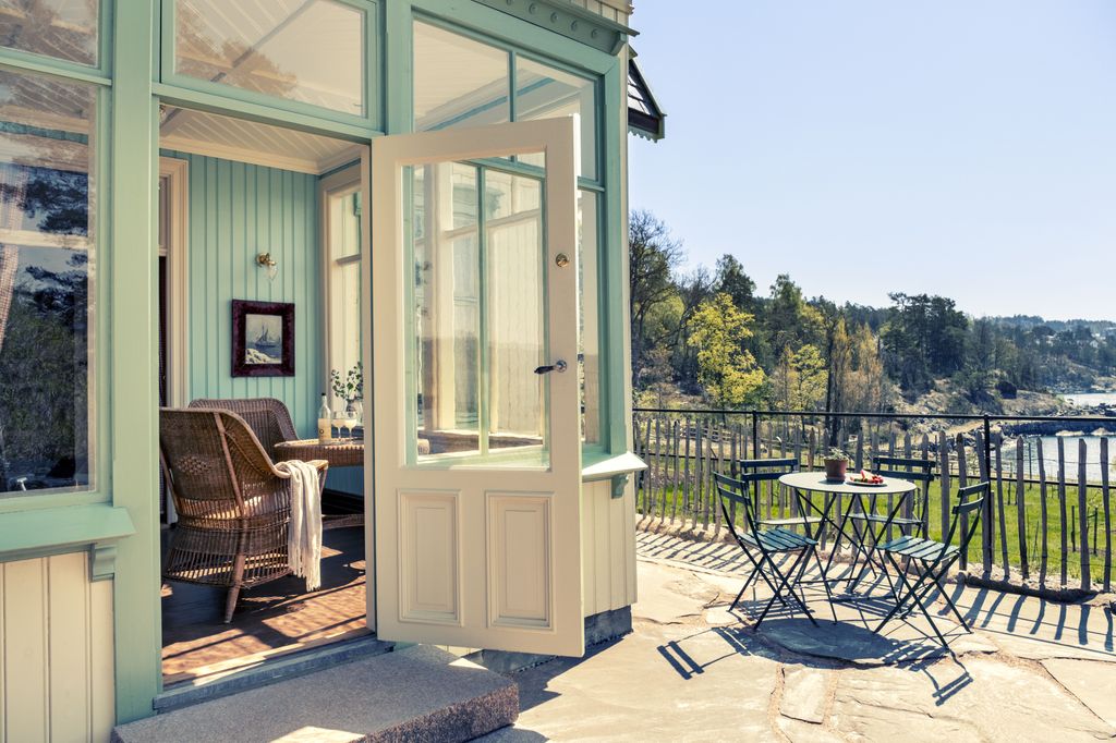  The villa has a patio garden with a stunning view 