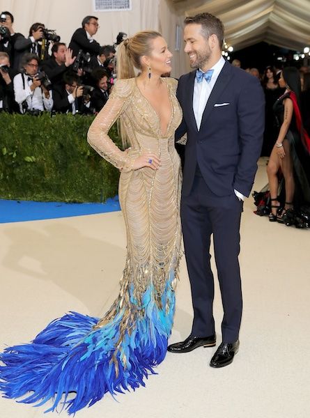 Blake Lively and Ryan Reynolds at the 2017 Met Gala