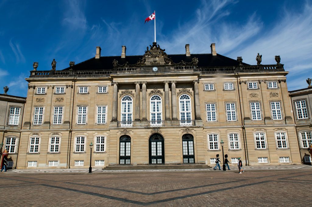 Danish royal residence Amalienborg Palace 