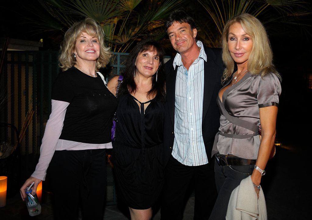 Ashley Lewis, Zoltan Hargitay, Roberta Mariani, and Linda Thompson attend Los Angeles Confidential magazine's Summer Soiree held at the Fairmont Miramar Hotel on August 22, 2008 in Santa Monica, California.