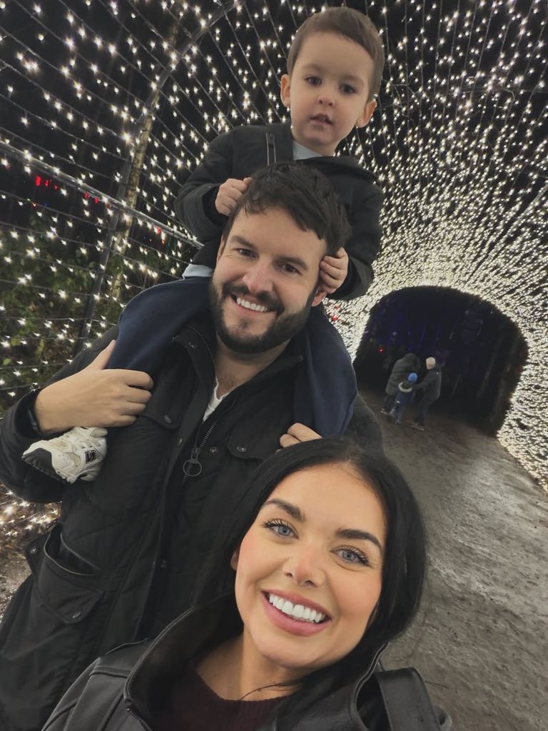 Scarlett shared photos with Scott and Jude at a magical woodland this Christmas