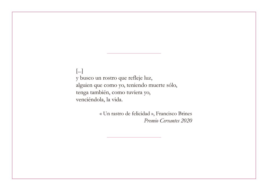 The poem inside the Spanish royal family's card