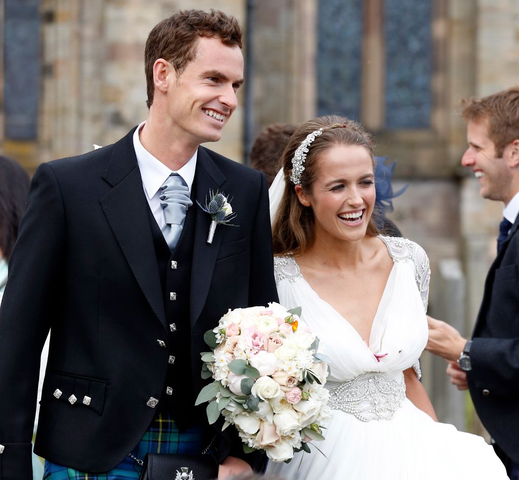 Andy Murray and Kim Sears on their wedding day