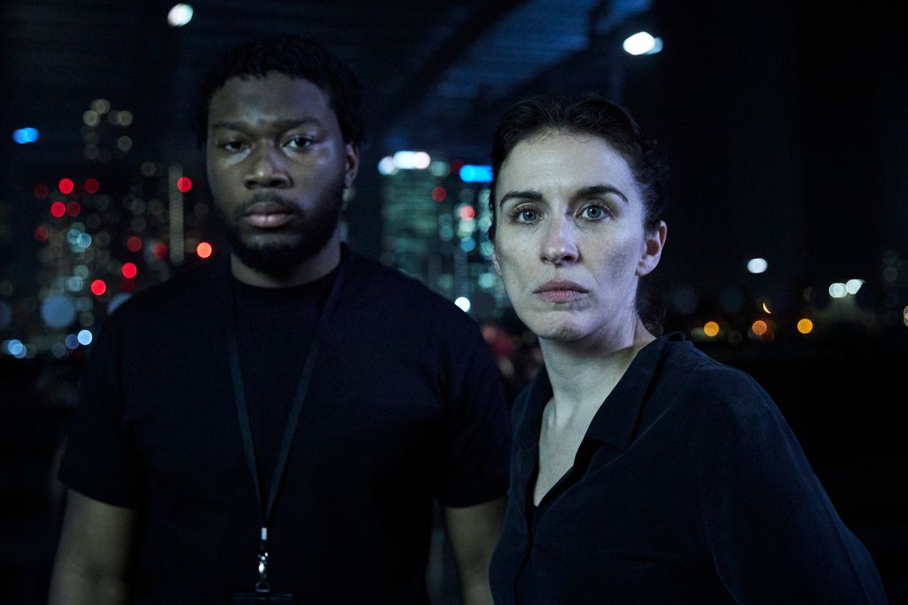 VICKY MCCLURE as Lana Washington and ERIC SHANGO as Danny in Trigger Point