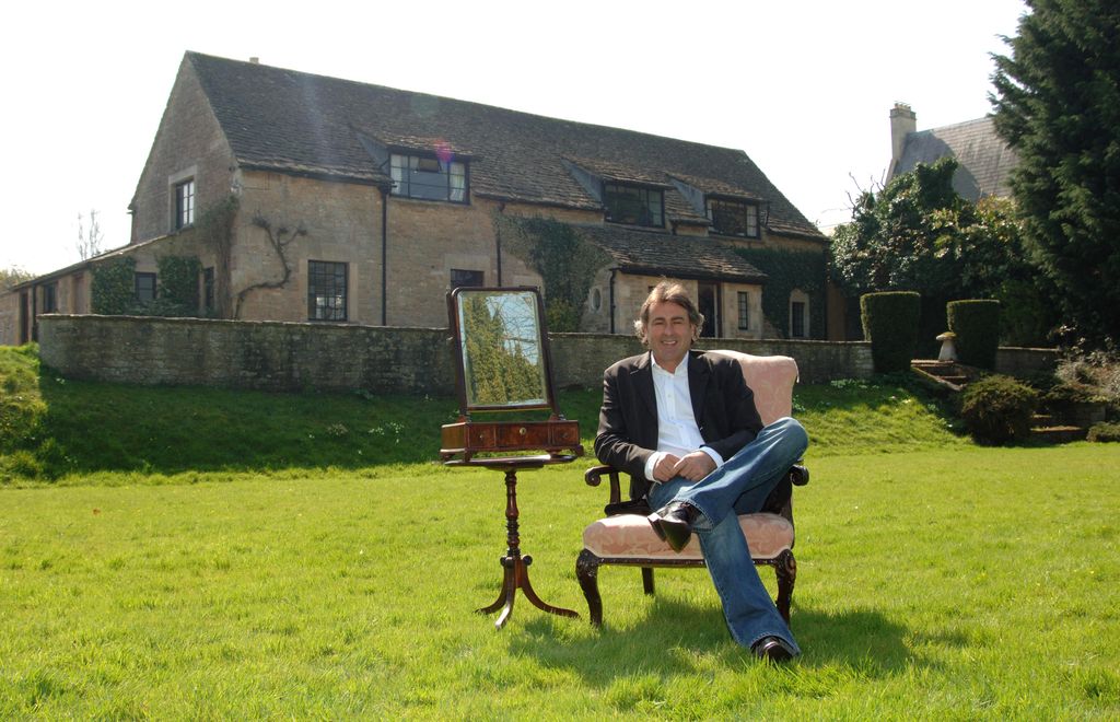 Paul Martin at his home, Dormer Cottage, in Wiltshire