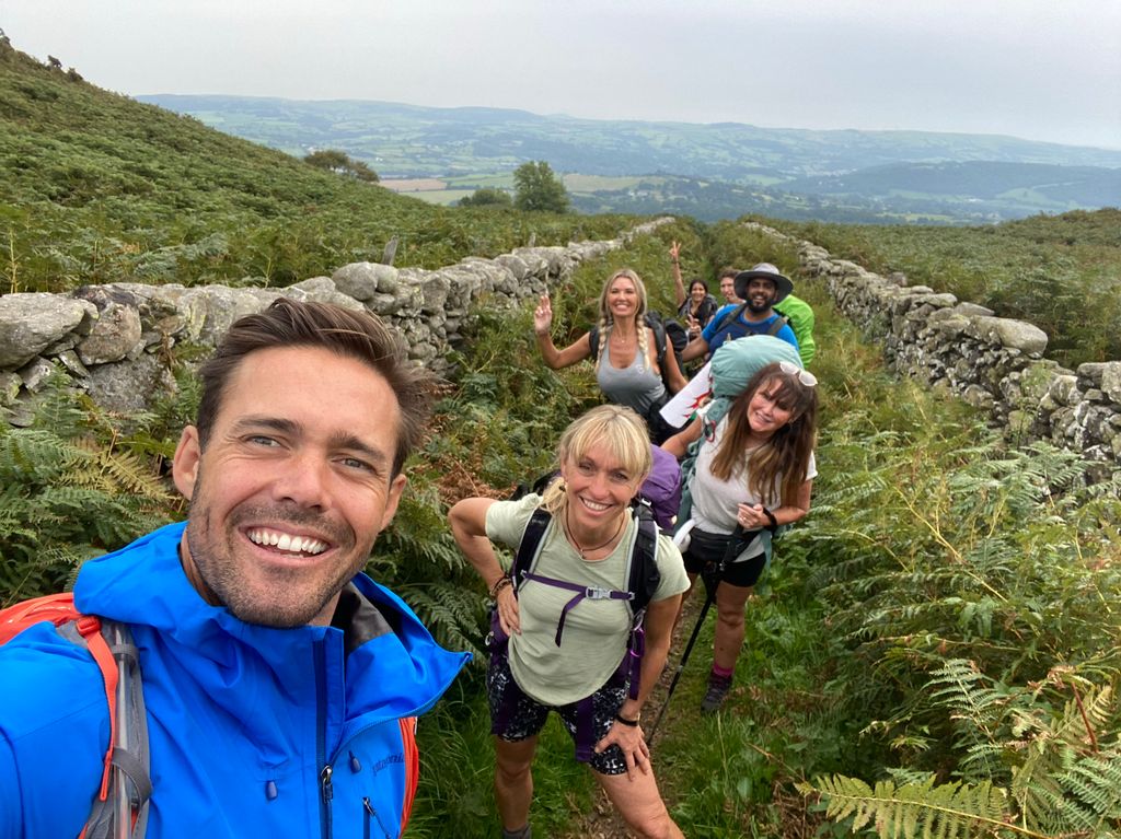Pilgrimage: The Road Through North Wales sees Spencer Matthews joined by Michaela Strachan, Amanda Lovett, Christine McGuiness, Eshaan Akbar, Tom Rosenthal and Sonali Shah