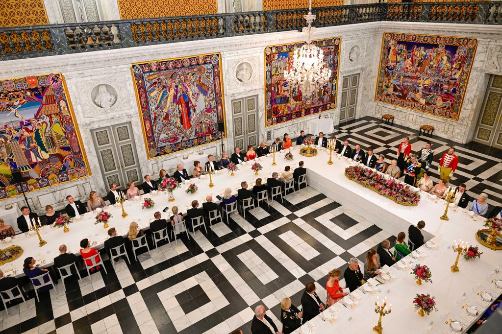 The spectacular Knights' Hall at Christiansborg Palace