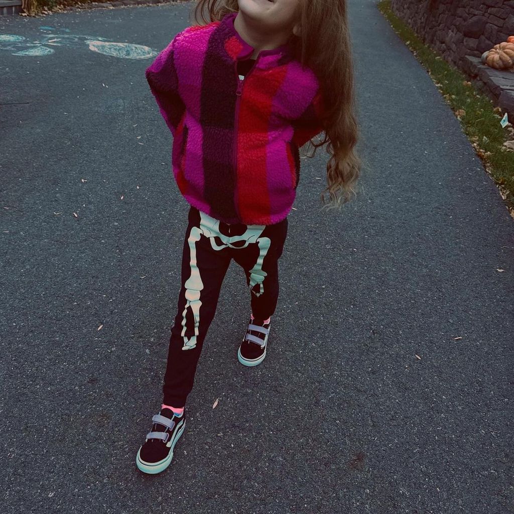 Gigi Hadid's daughter Khai in a skeleton onesie