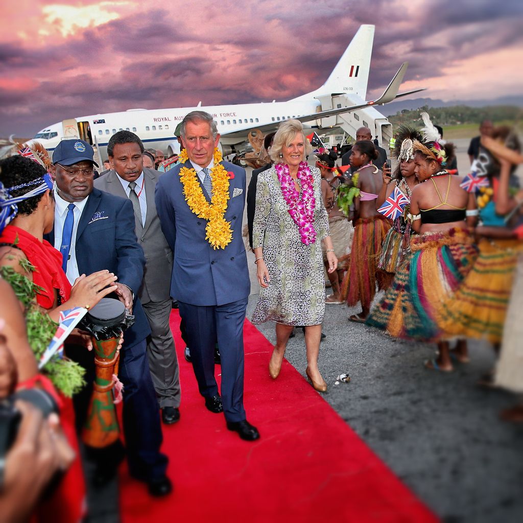 In 2012 Prince Charles and Camilla arrived in Papua New Guinea on on the first leg of a Diamond Jubilee Tour