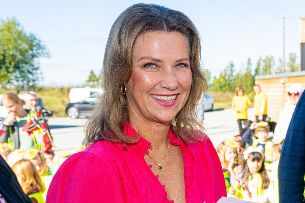 Princess Martha Louise in a pink dress