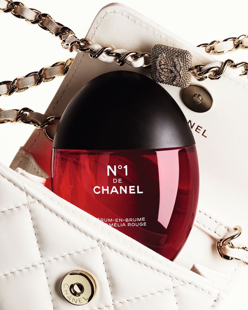 Chanel's new Serum-in-Mist in handbag