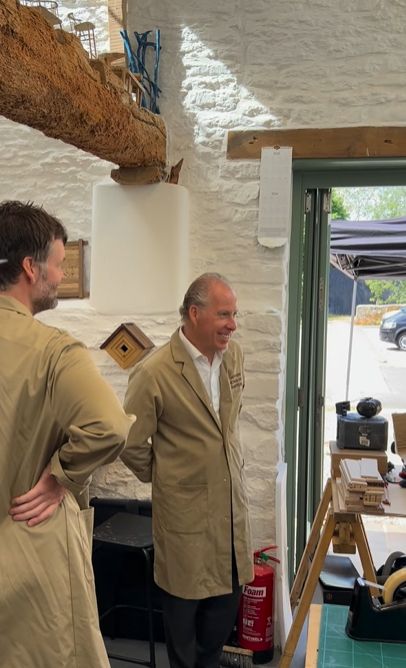 David Armstrong-Jones in a workshop