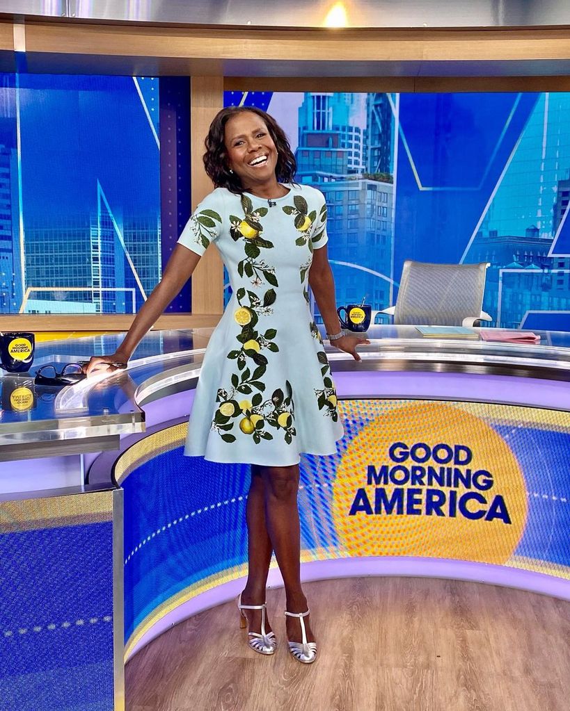 Deborah Roberts co-hosted Good Morning America on Monday and Tuesday 