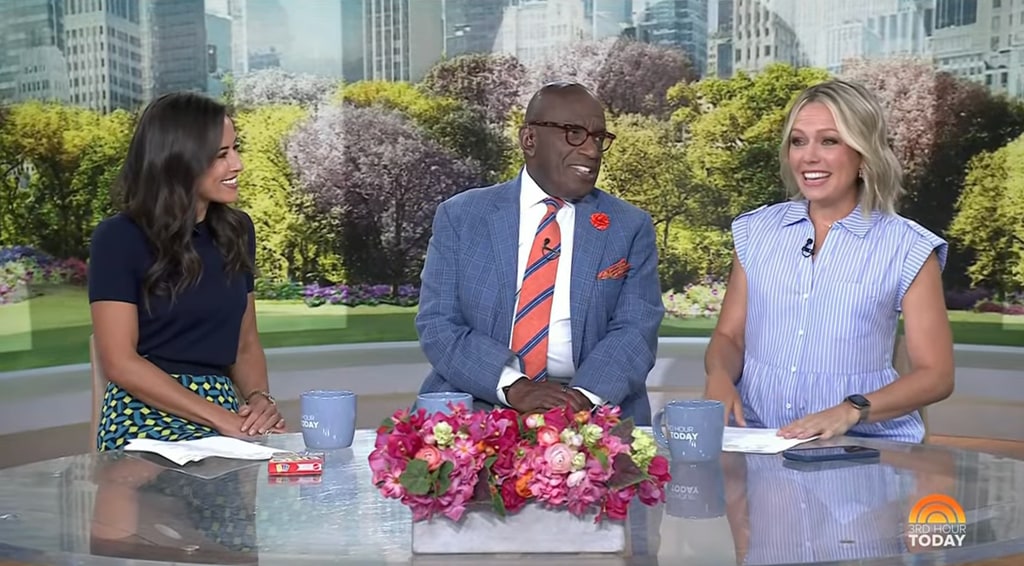 Craig Melvin was missing on Today, as Dylan Dreyer made a return 