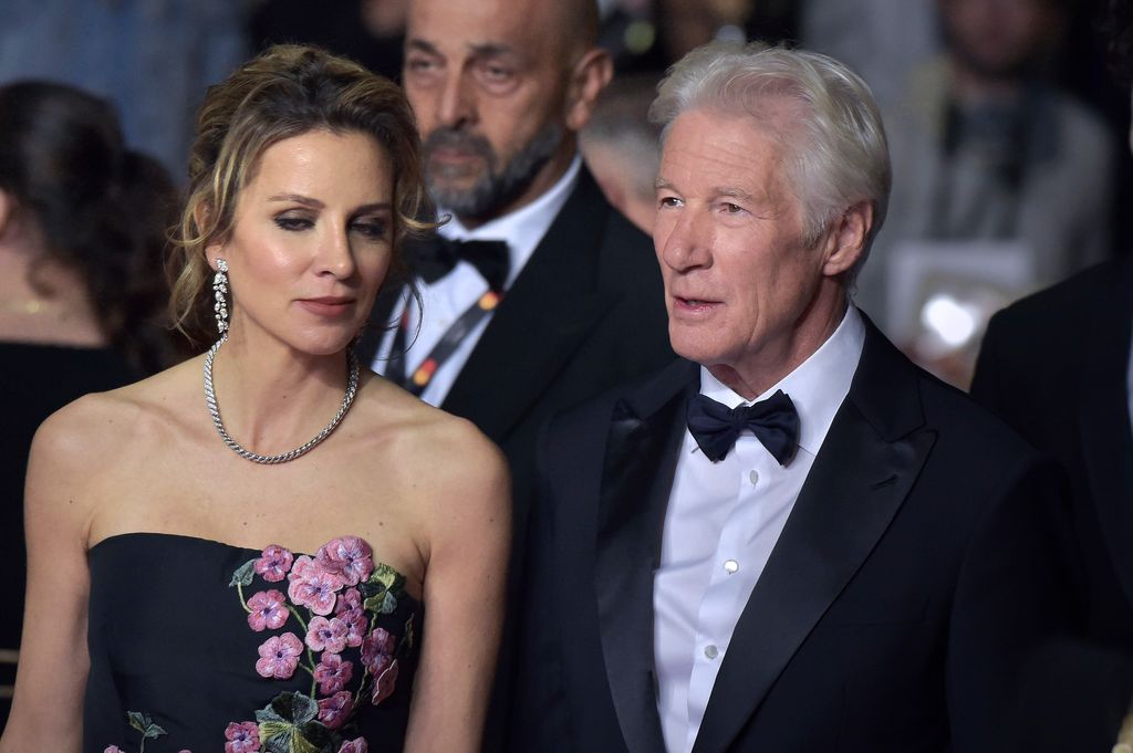 American actor Richard Gere and his wife  Alejandra Silva at Cannes Film Festival 2024. Oh, Canada Red Carpet. Cannes (France), May 18, 2024 