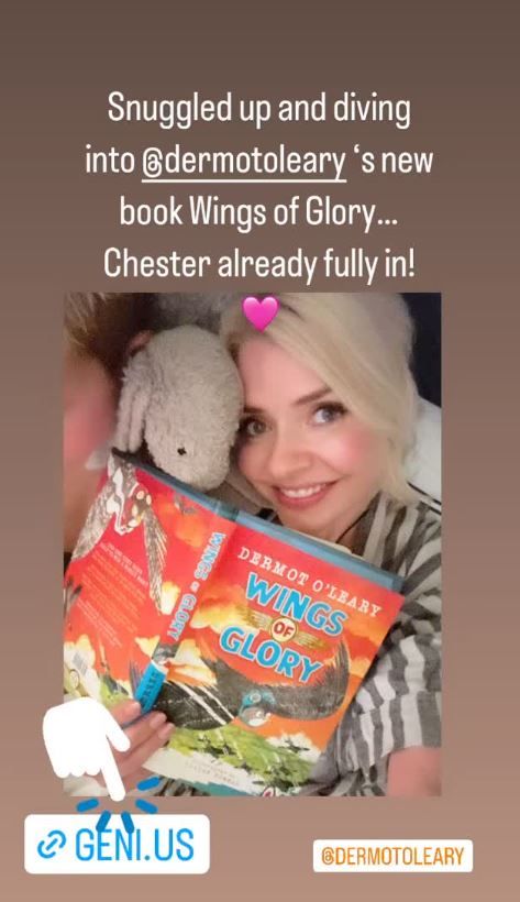 Holly Willoughby bedtime stories with son chester
