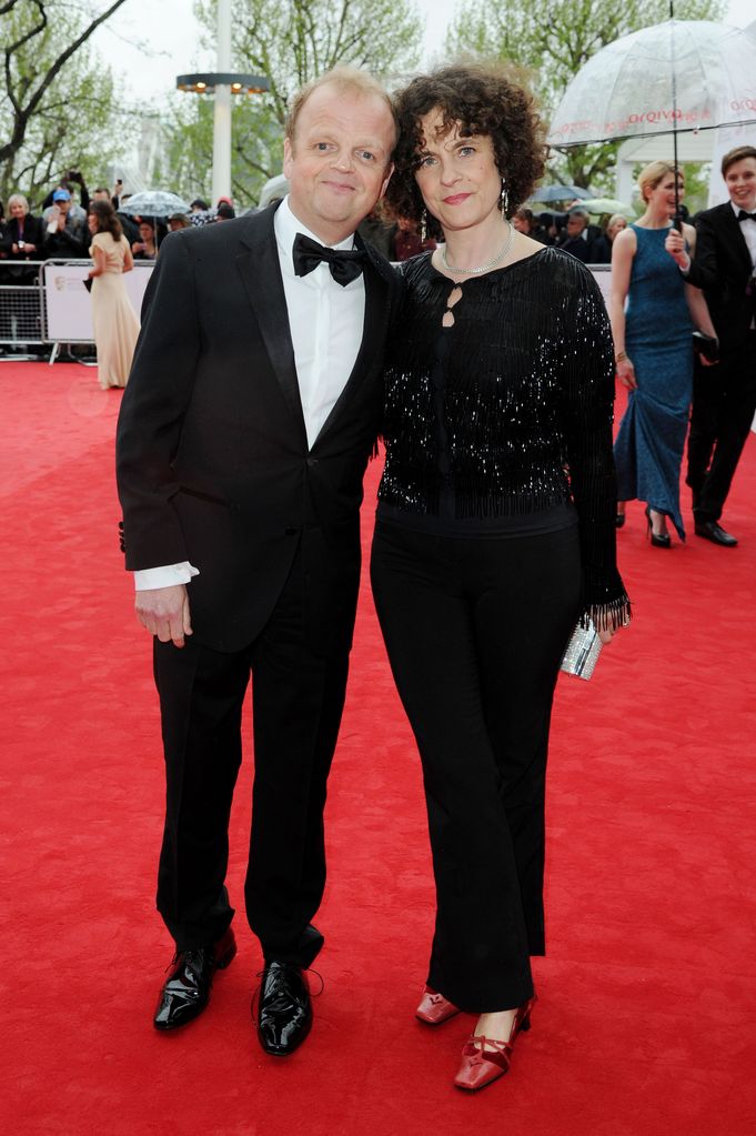 Toby Jones with his wife Karen at Bafta Tv Awards - 12 May 2013