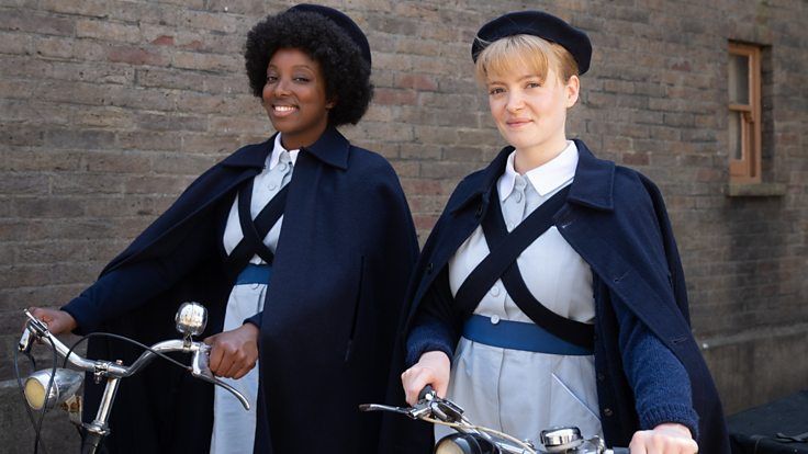Renee Bailey and Natalie Quarry as Joyce Highland and Rosalind Clifford in Call the Midwife