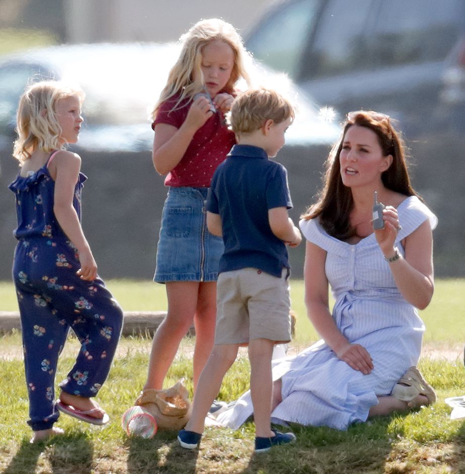 Isla hangs out with her sister and cousin Prince George at the Maserati Royal Charity Polo Trophy at the Beaufort Polo Club in June 2018. We loved her cool jumpsuit.