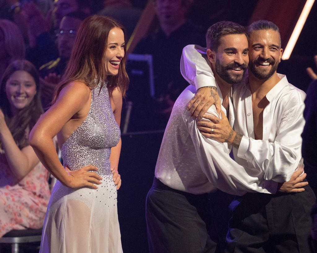 Whitney Leavitt and pro Mark Ballas are joined by Whitney's husband, Conner, on DWTS