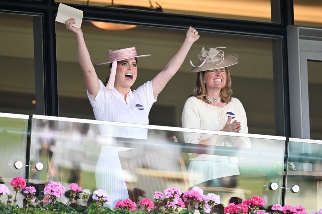 Princess Eugenie celebrating at Royal Ascot