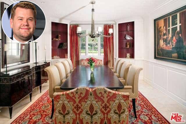 8 James Corden Brentwood house dining room