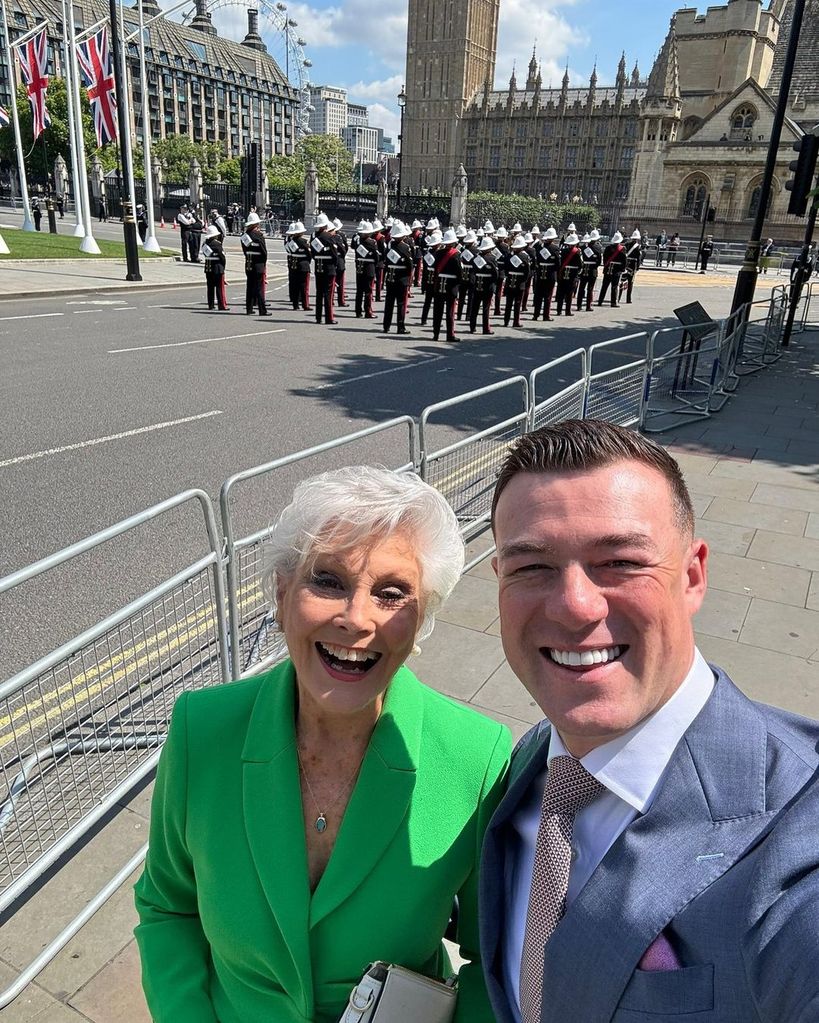 Angela Rippon and Kai Widdrington are still close friends