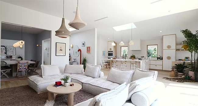 olivia wilde harry styles la home living room