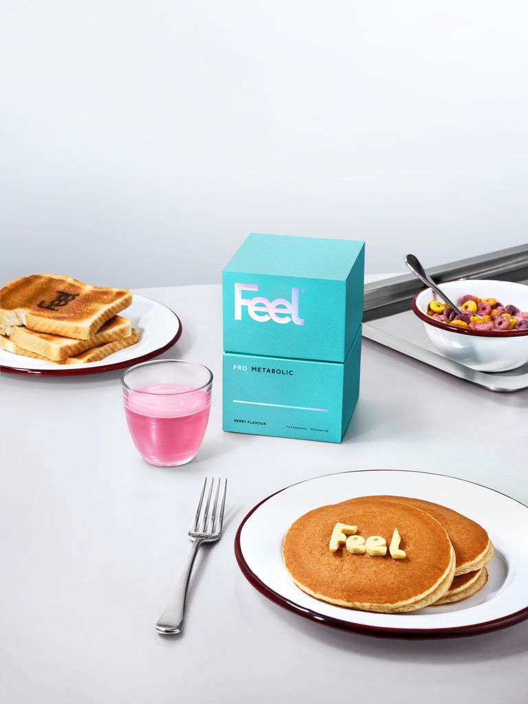 Feel Pro supplement with breakfast meal