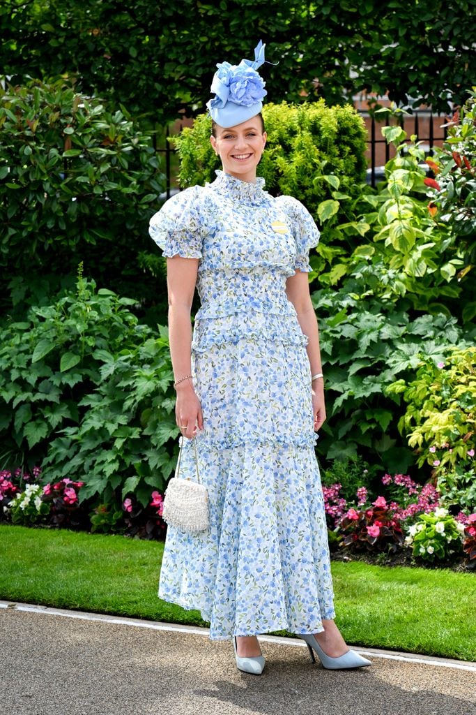 Alexandra Elderfield attends the 2nd day of Royal Ascot at Ascot Racecourse on June 19, 2024 in Ascot, England. (Photo by Kirstin Sinclair/Getty Images for Ascot Racecourse)