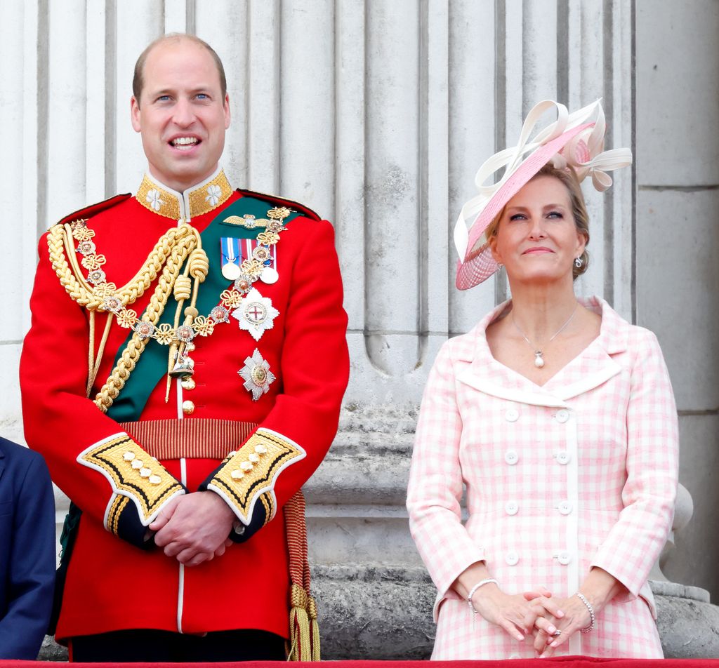 Prince William standing with Duchess Sophie