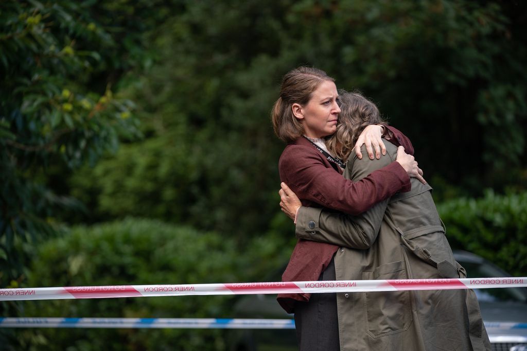 Gemma Whelan as DS Sarah Collins and Niamh Cusack as Claire Mills