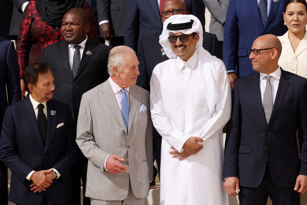 King Charles with the Qatari Emir