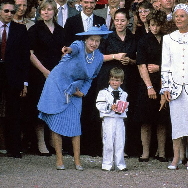 the queen and young prince william