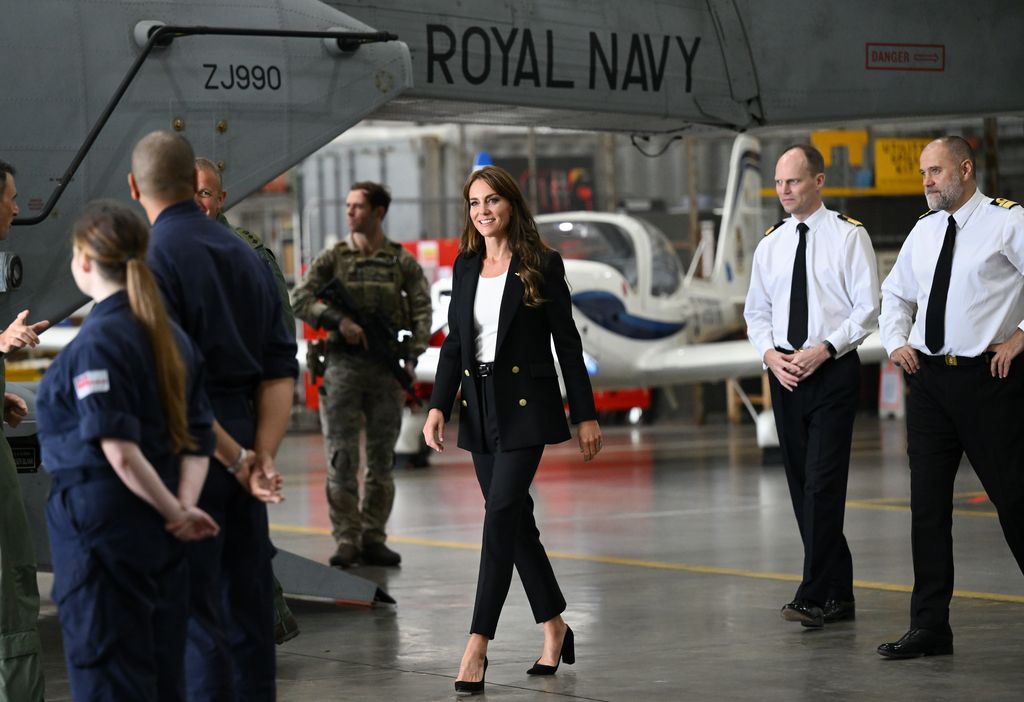 Kate Middleton visits Royal Naval Air Station Yeovilton