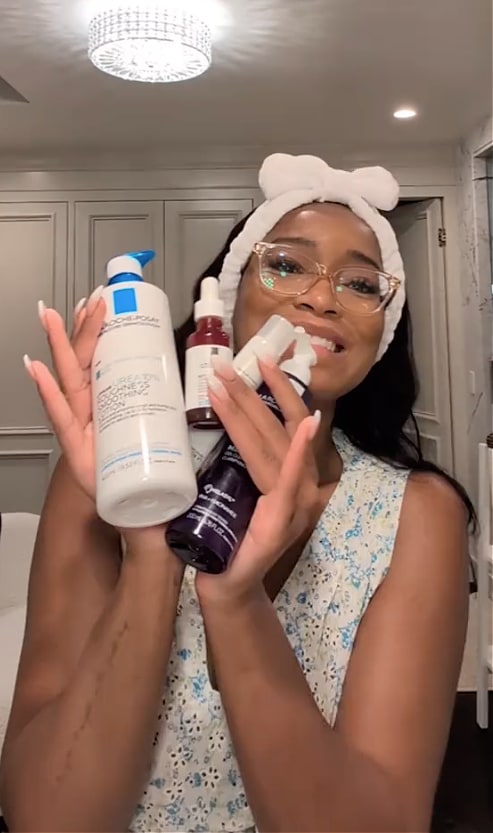 Keke Palmer shows her favorite La Roche Posay products